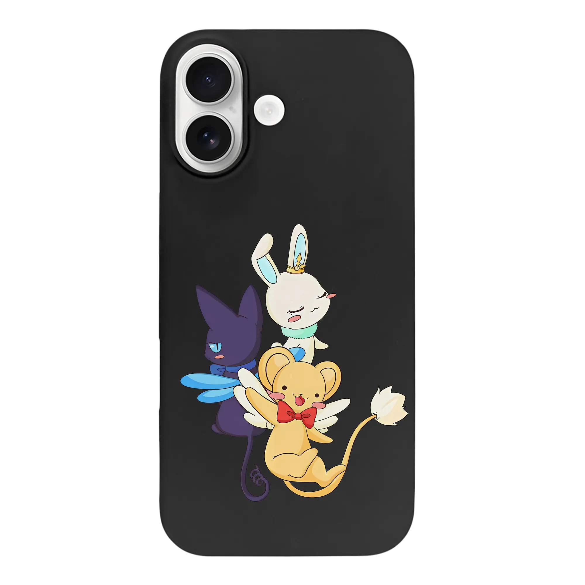 カードキャプターさくら グッズ,モモ - iPhone 17 シリーズ シリコンケース 薄型 耐衝撃 指紋防止 ソフトタッチカバー 精密フィット 傷防止 保護ケース iPhone 17/17 Air/17 Pro/17 Pro Max 対応